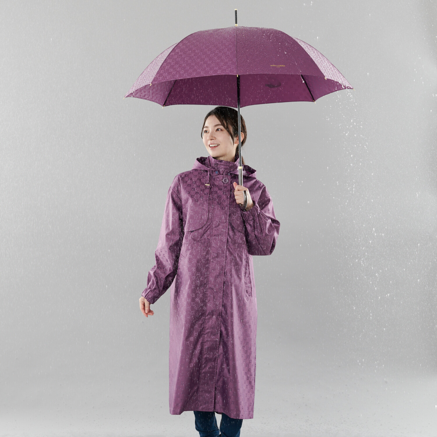 ミラ・ショーン ロゴジャガード 耐風傘