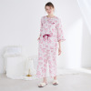 ナルエー 綿１００％ダブルガーゼ チェリーパジャマ