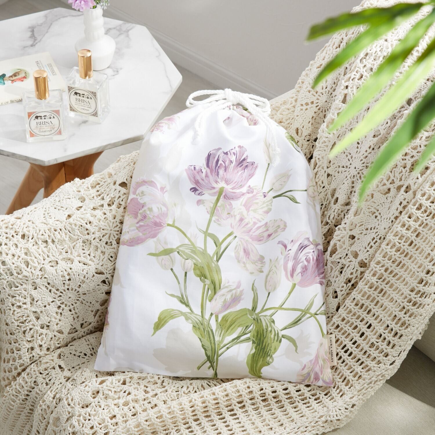 ローラアシュレイ ゴスフォード コットン１００％サテン 掛けふとんカバー ＜シングル＞