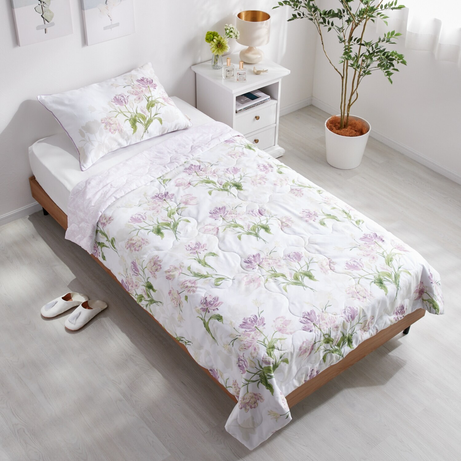 ローラアシュレイ ゴスフォード コットン１００％ 二重ガーゼ使用 肌掛け布団