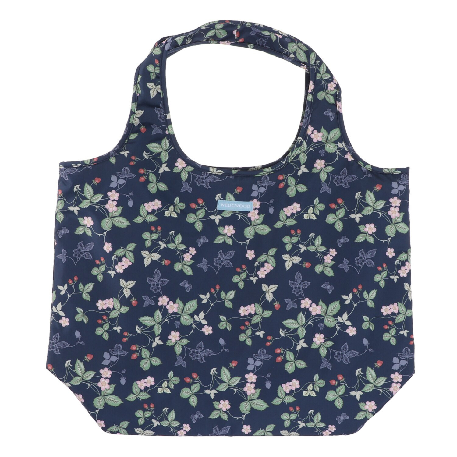 ウェッジウッド ワイルドストロベリー はっ水生地使用 仕分け機能＆底板付き 保冷ポケッタブルバッグ