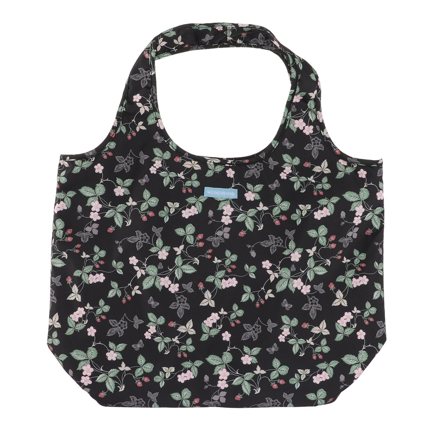 ウェッジウッド ワイルドストロベリー はっ水生地使用 仕分け機能＆底板付き 保冷ポケッタブルバッグ