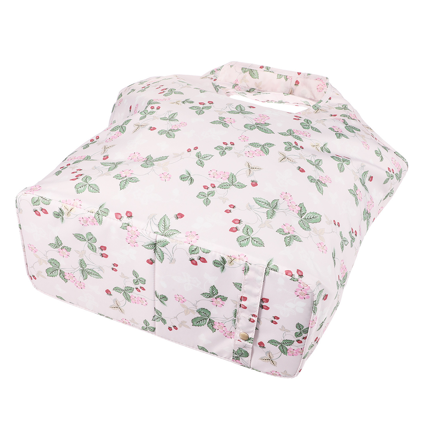 ウェッジウッド ワイルドストロベリー はっ水生地使用 仕分け機能＆底板付き 保冷ポケッタブルバッグ