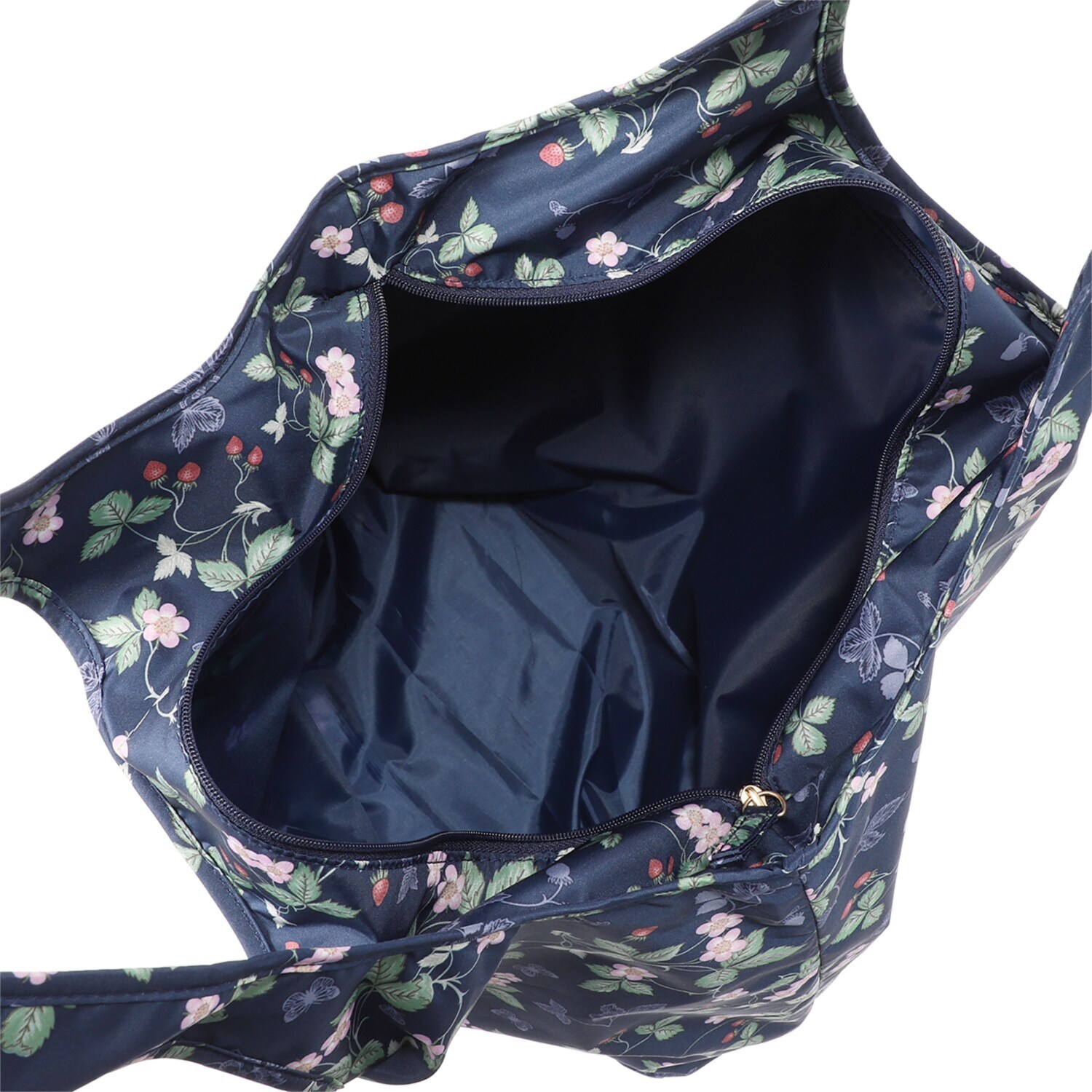 ウェッジウッド ワイルドストロベリー はっ水生地使用 仕分け機能＆底板付き 保冷ポケッタブルバッグ