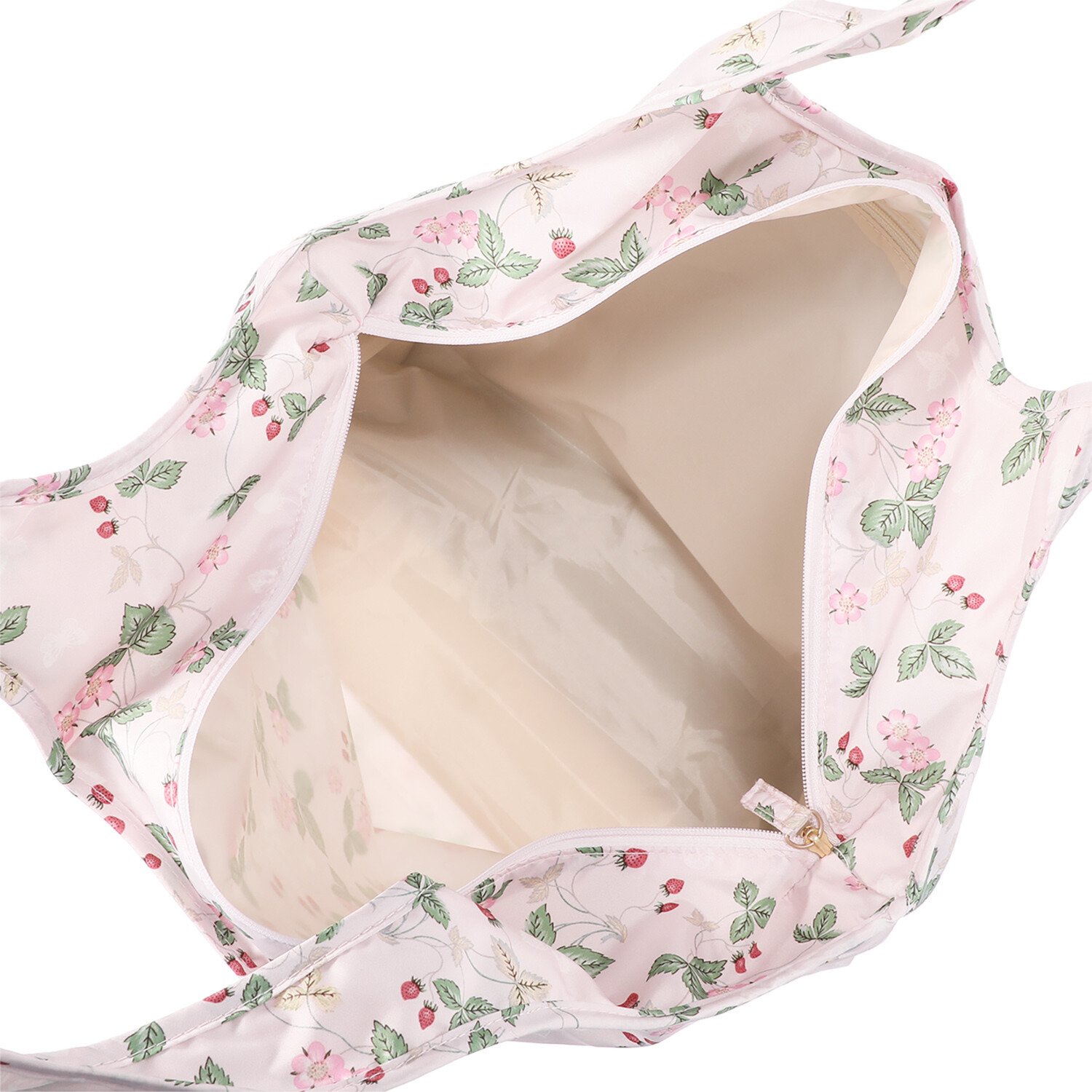 ウェッジウッド ワイルドストロベリー はっ水生地使用 仕分け機能＆底板付き 保冷ポケッタブルバッグ