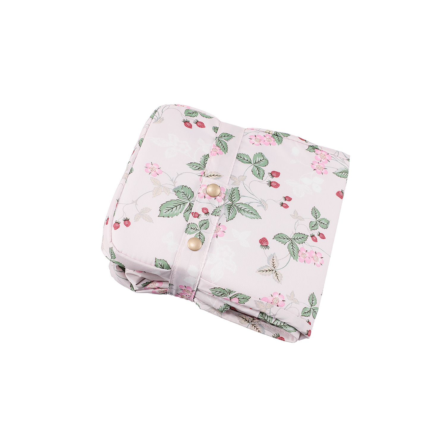 ウェッジウッド ワイルドストロベリー はっ水生地使用 仕分け機能＆底板付き 保冷ポケッタブルバッグ