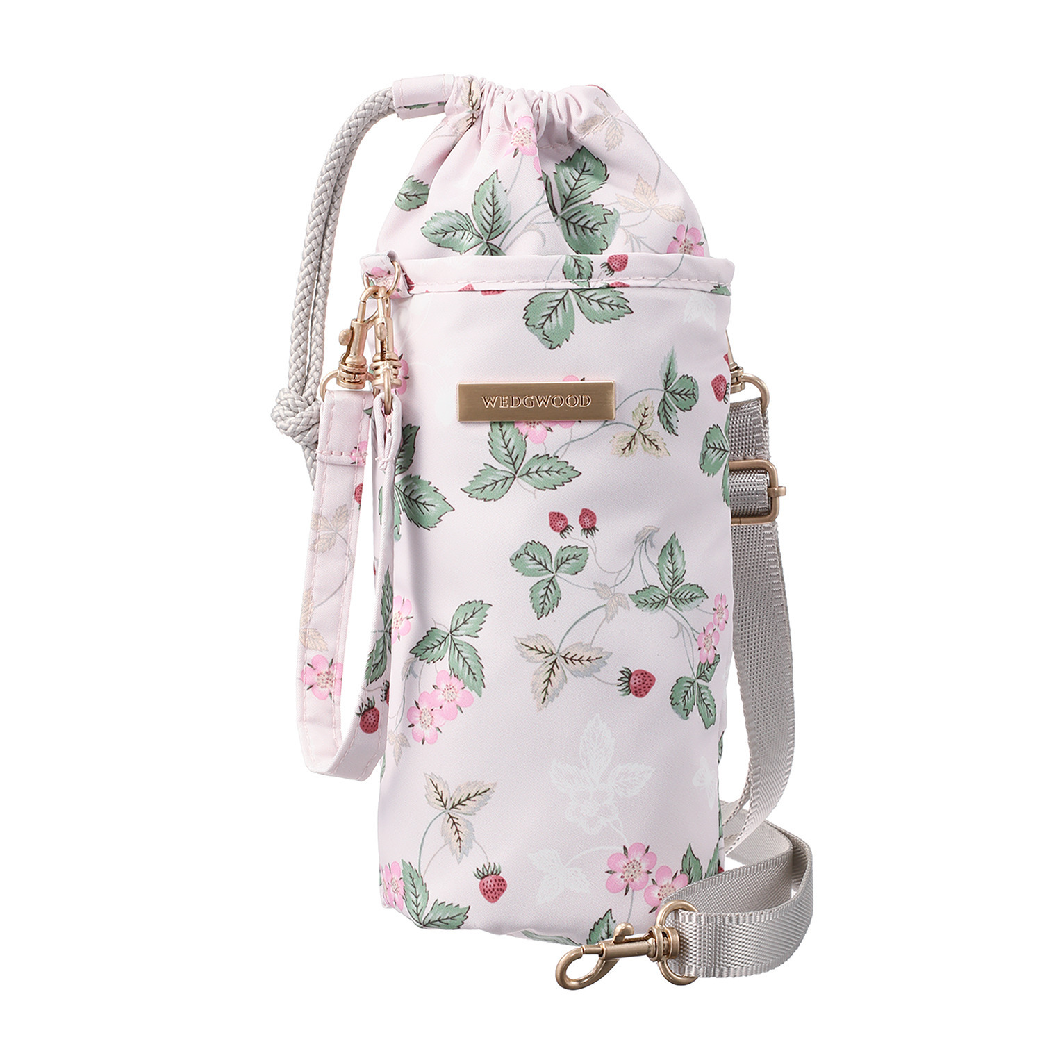 ウェッジウッド ワイルドストロベリー はっ水生地使用 ショルダーストラップ付 ボトルホルダー