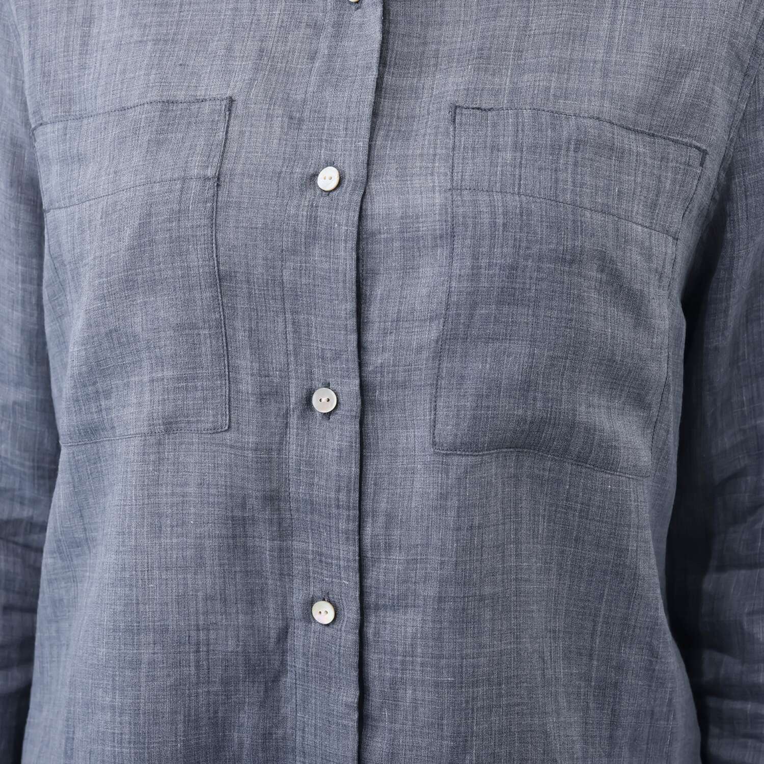 レア　ジェム プレミアムラミーの 極上の涼しさ感じる スタンドカラーシャツ