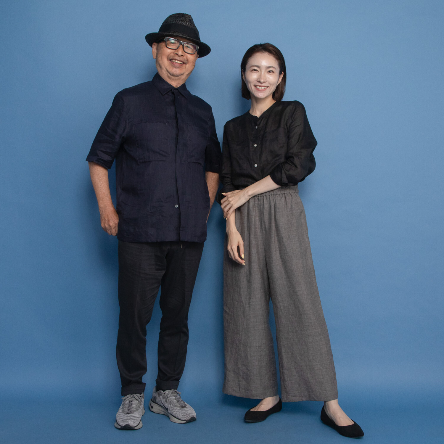 レア　ジェム プレミアムラミーの 極上の涼しさ感じる スタンドカラーシャツ