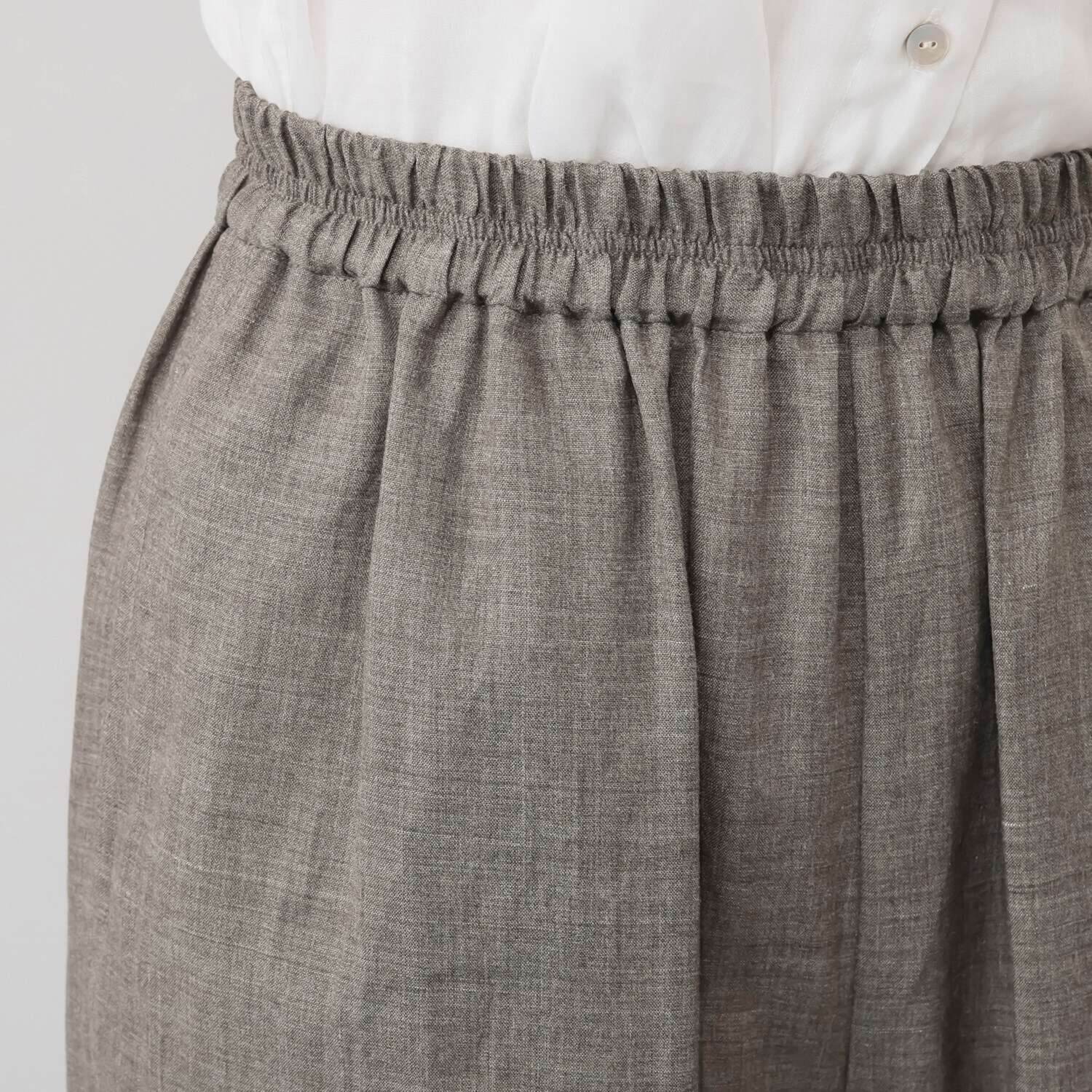 レア　ジェム 極上ラミーポプリンで 涼しい！　安心！ 贅沢ワイドパンツ