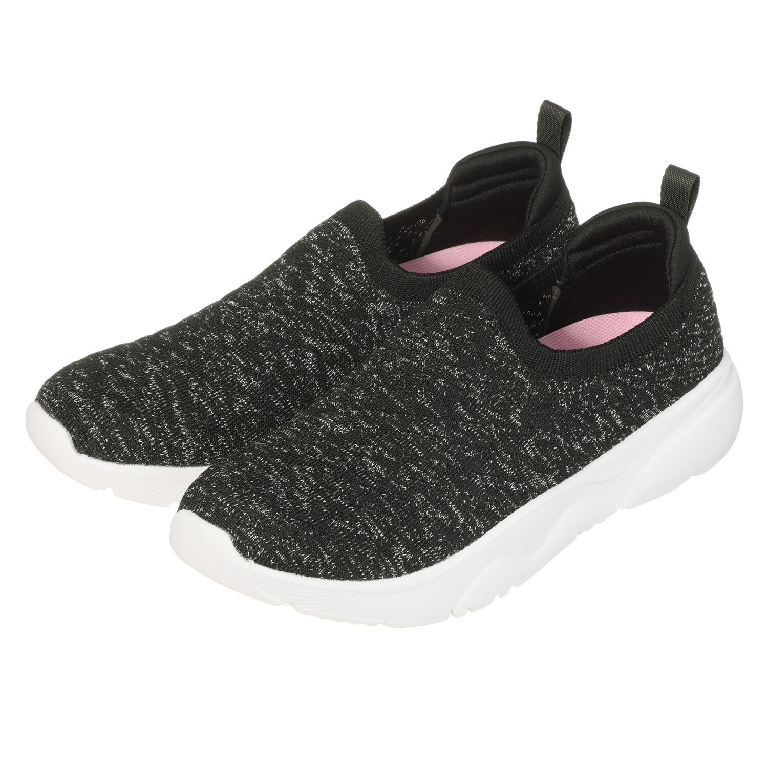 モズ 超軽量 ラメ入りニットスリッポン