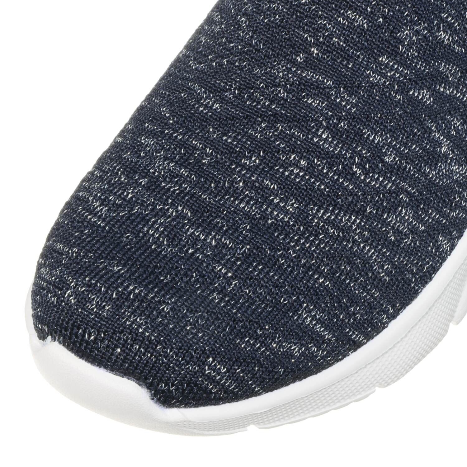 モズ 超軽量 ラメ入りニットスリッポン