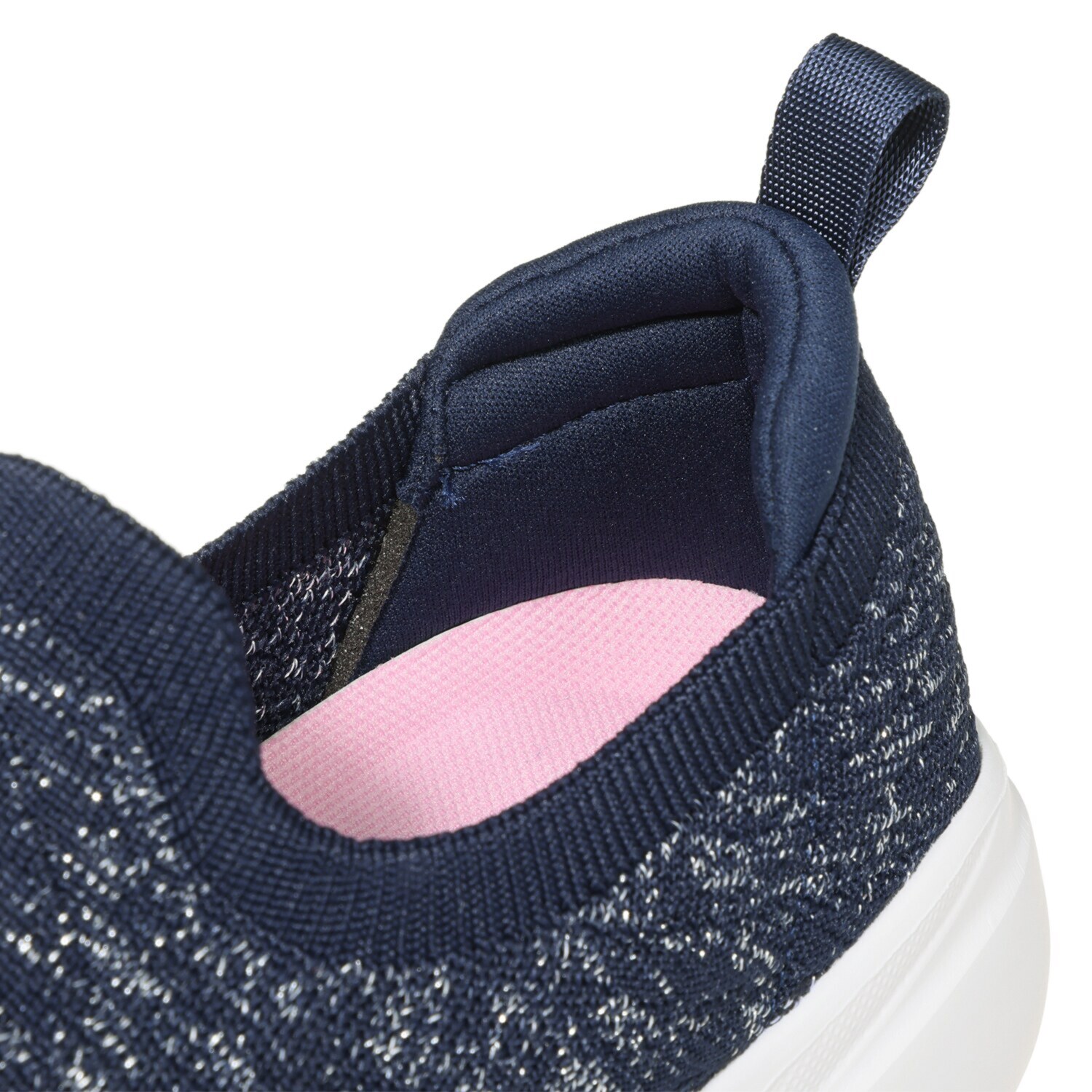 モズ 超軽量 ラメ入りニットスリッポン