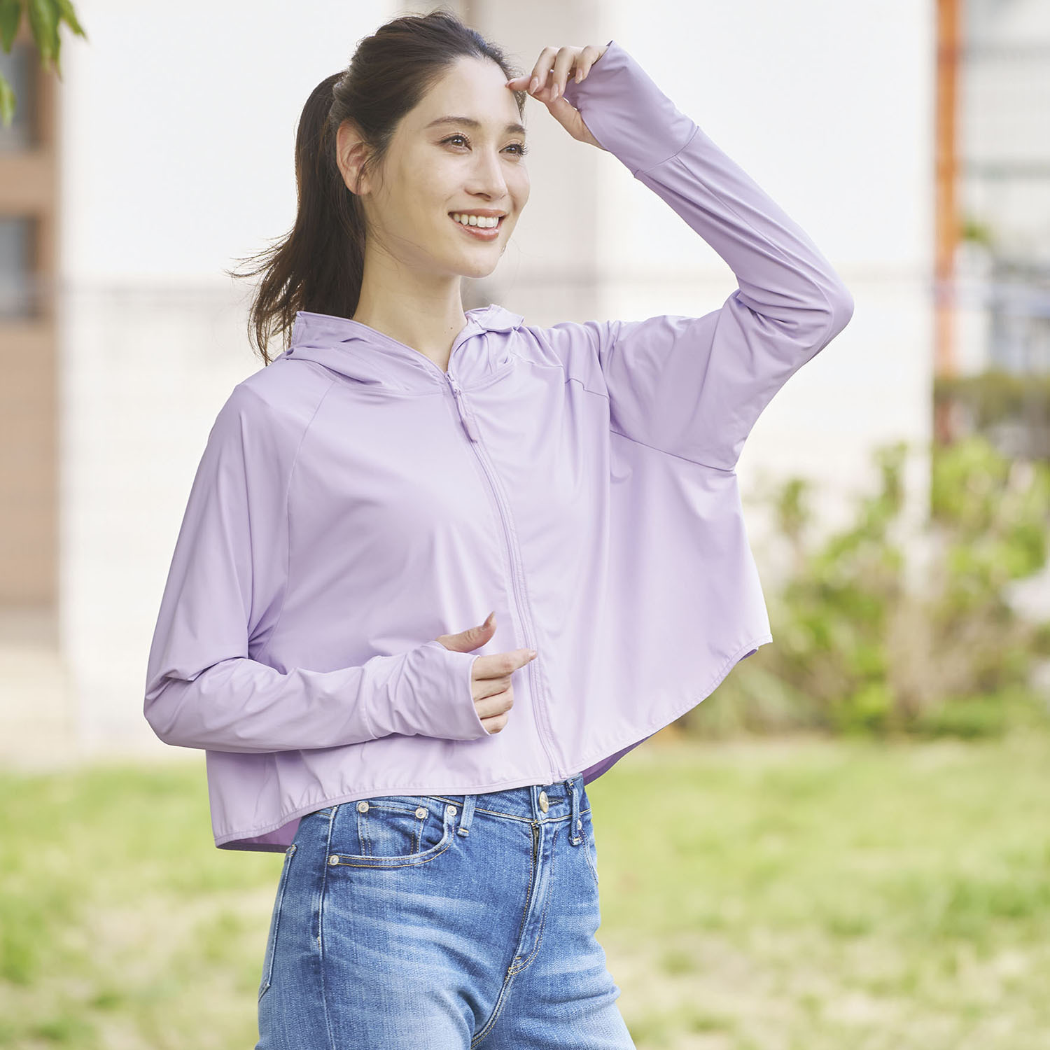 夏にうれしい 便利なアイテム サンブロックラボ 爽壁 フェイスガード ＵＶパーカー