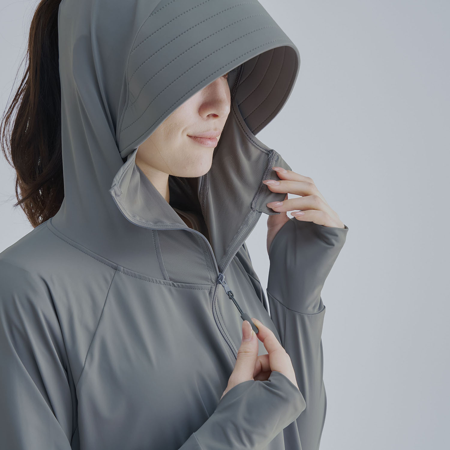 夏にうれしい 便利なアイテム サンブロックラボ 爽壁 フェイスガード ＵＶパーカー