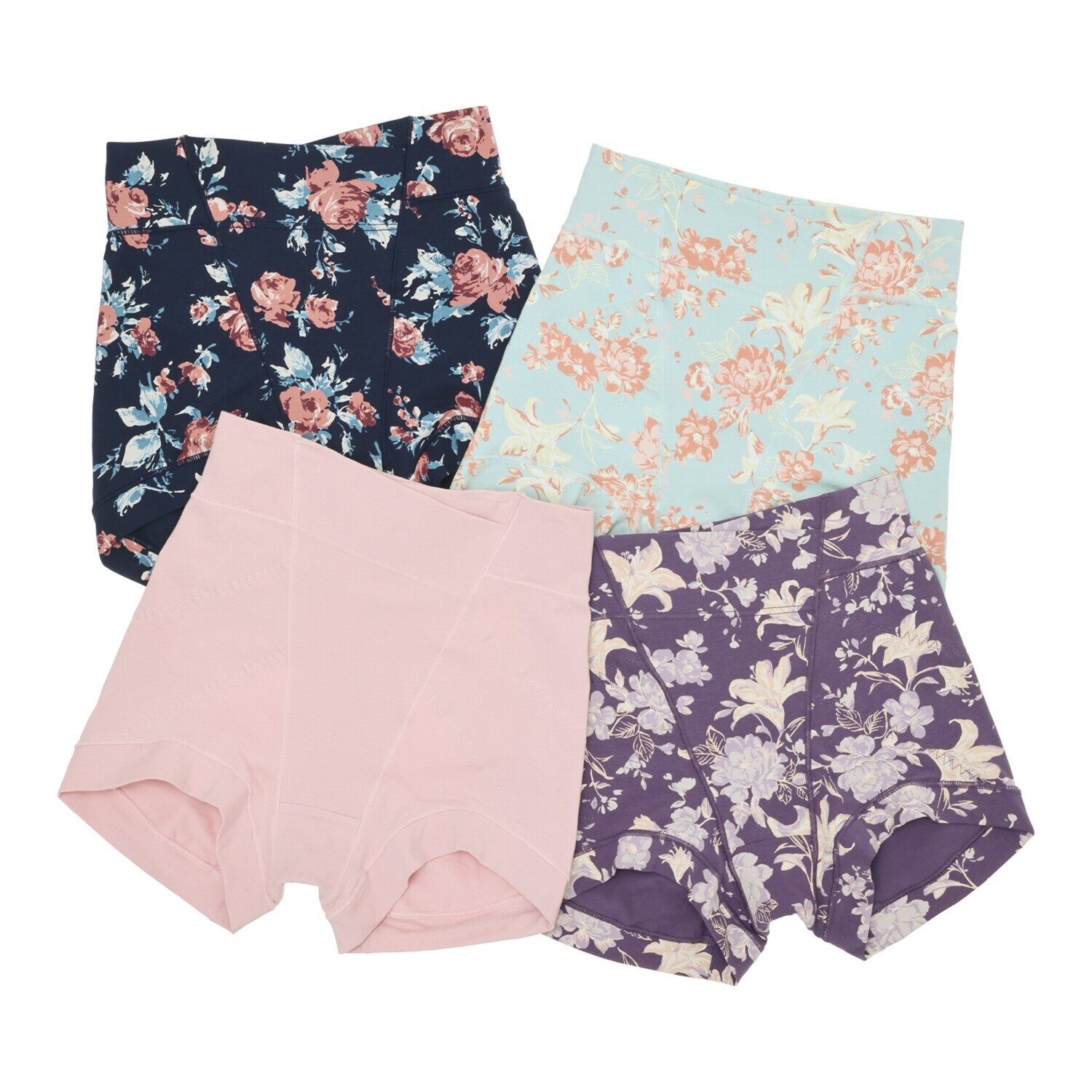 うつくＣ カラーはお任せ！ お楽しみ袋 綿混深ばき すっきりサポート 一分丈ボトム４枚セット