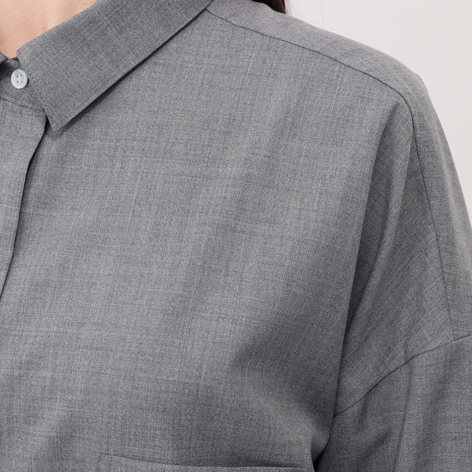 メリオン オーストラリア産 メリノウール混 シルキーソフトタッチ ３６０度美しいシャツ