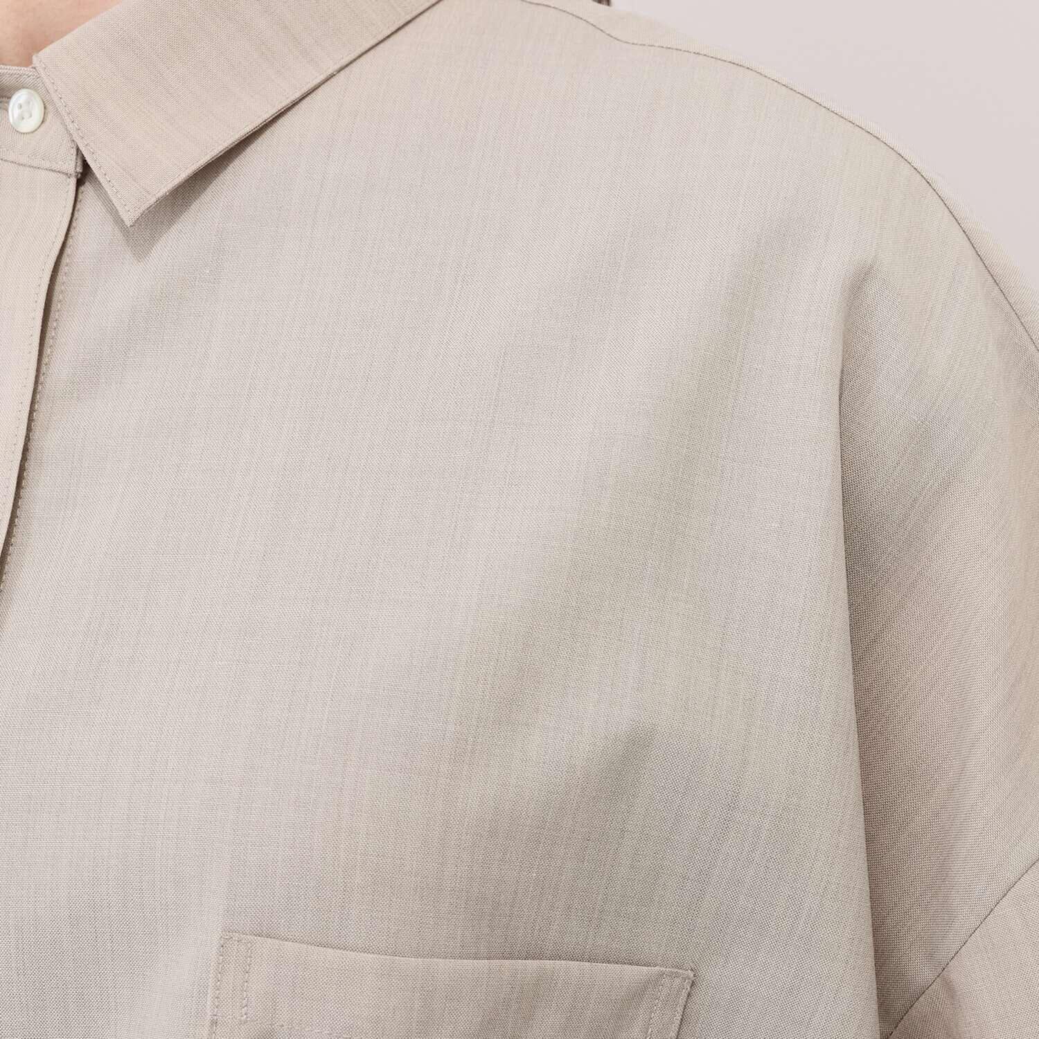 メリオン オーストラリア産 メリノウール混 シルキーソフトタッチ ３６０度美しいシャツ