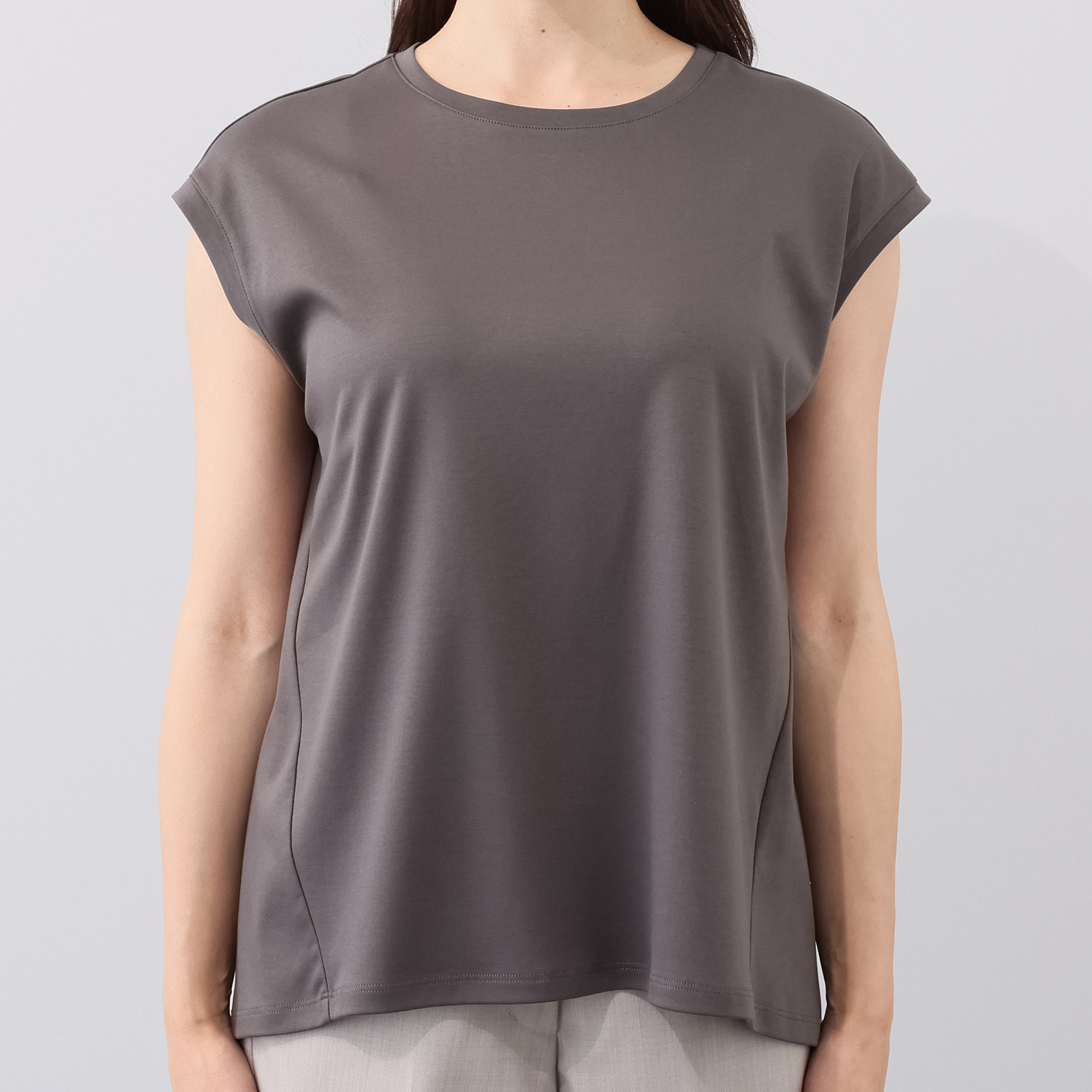 メリオン プラチナダブルコットン 美しい光沢・至福のタッチ 軽やかなフレンチスリーブ プルオーバー