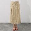 ホープナチュラル ピマコットン混 チノストレッチ タックスカート