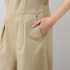 ホープナチュラル ピマコットン混 チノストレッチ 美脚 サロペットパンツ