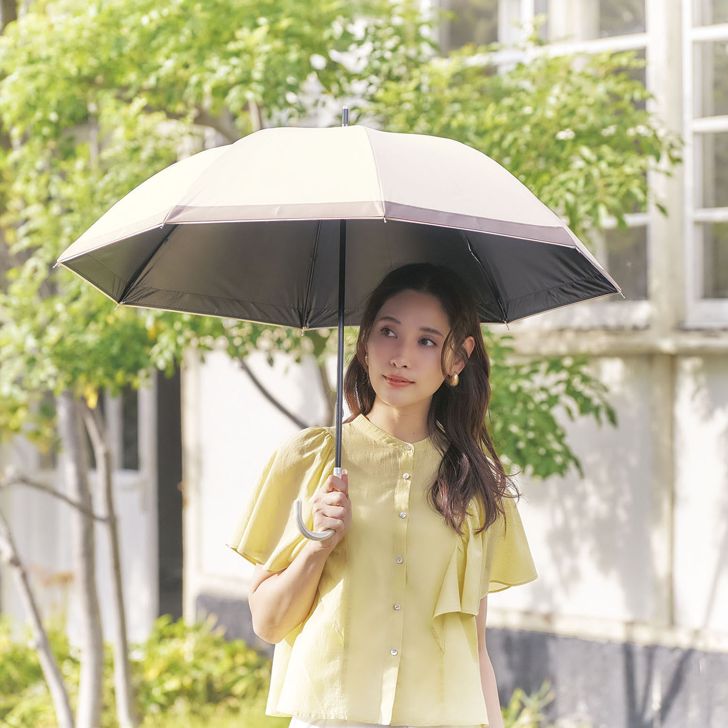 サンブロックラボ 遮夏クール晴雨兼用傘 ロング