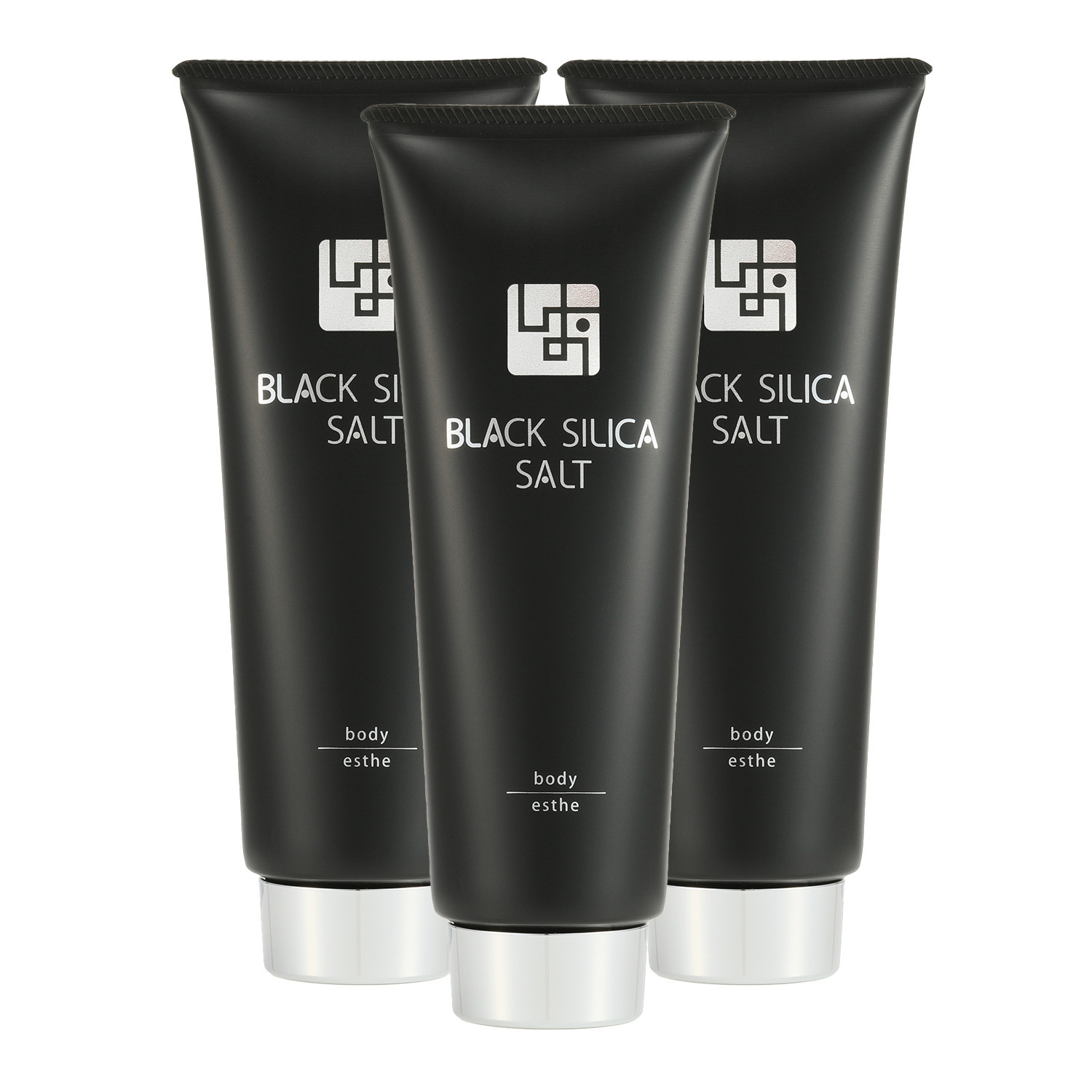 ブラックシリカソルト 乾燥ダメージ肌をケアして 透明感のあるハリ肌へ！ ボディエステ ３本セット