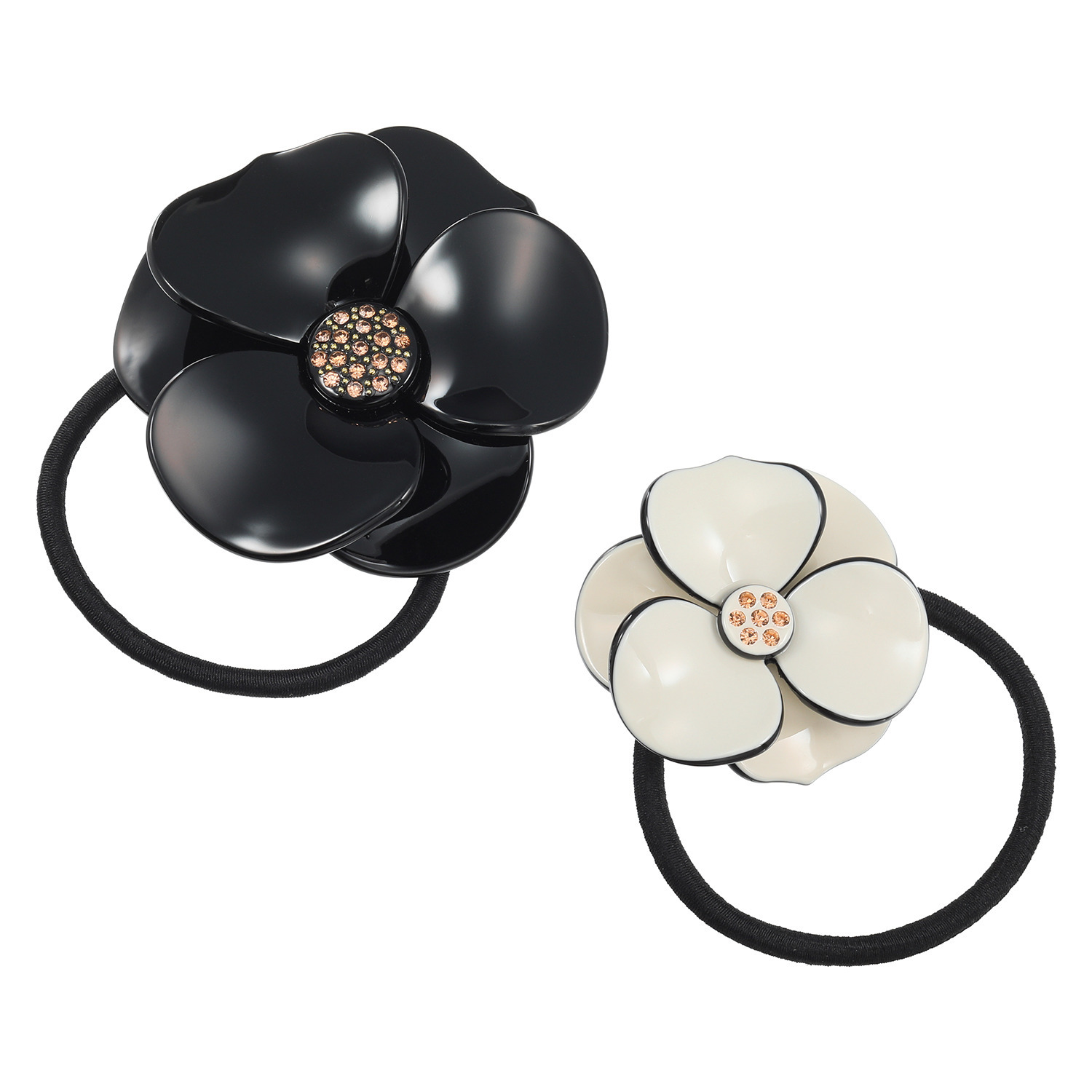 エスアンドアール アップヘアを際立たせる 大人のカメリアモティーフ ポニーセット