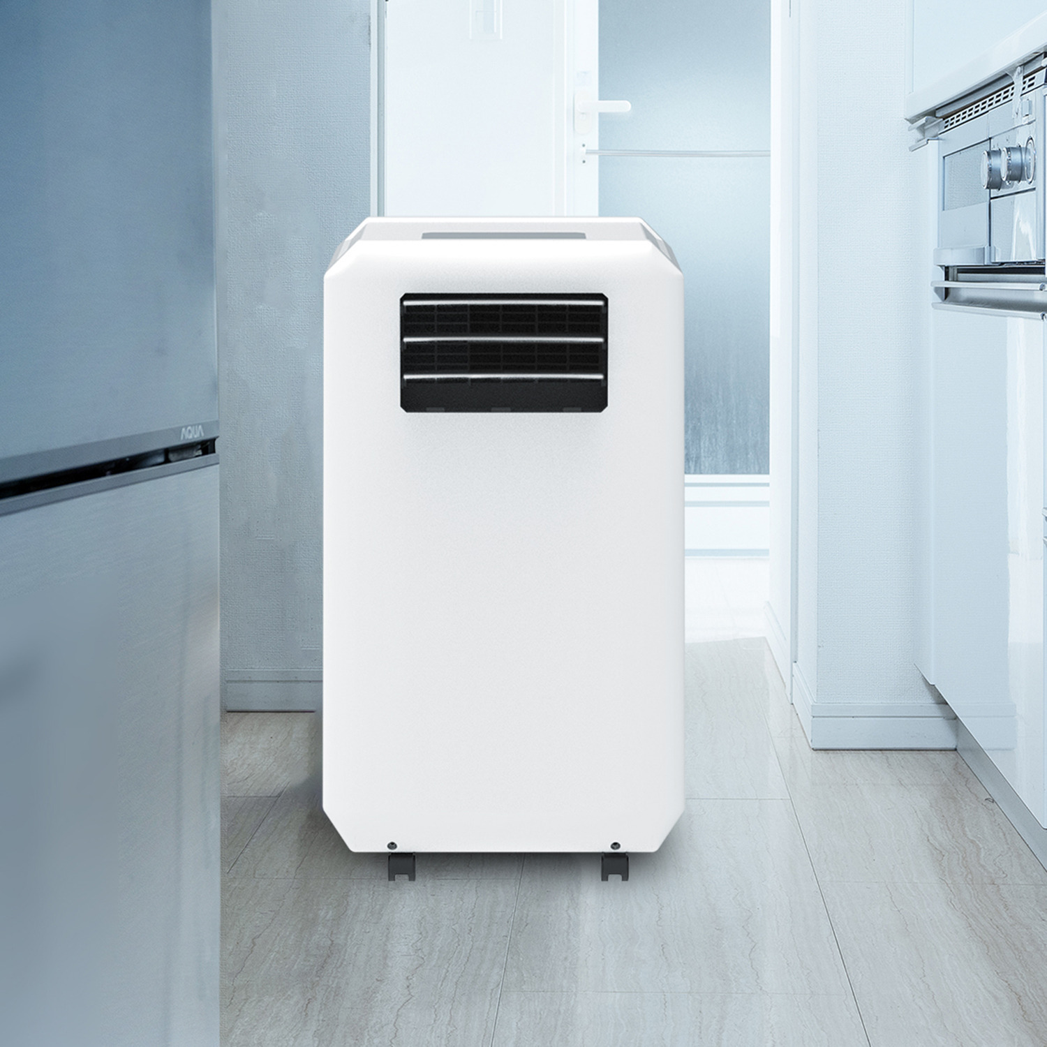 工事・排気ホース不要＆ 移動もラクラク！ 冷風・送風・除湿の １台３役！ ハイブリッド式排熱レス スポットエアクーラー ＤＬ−Ｔ２５０１