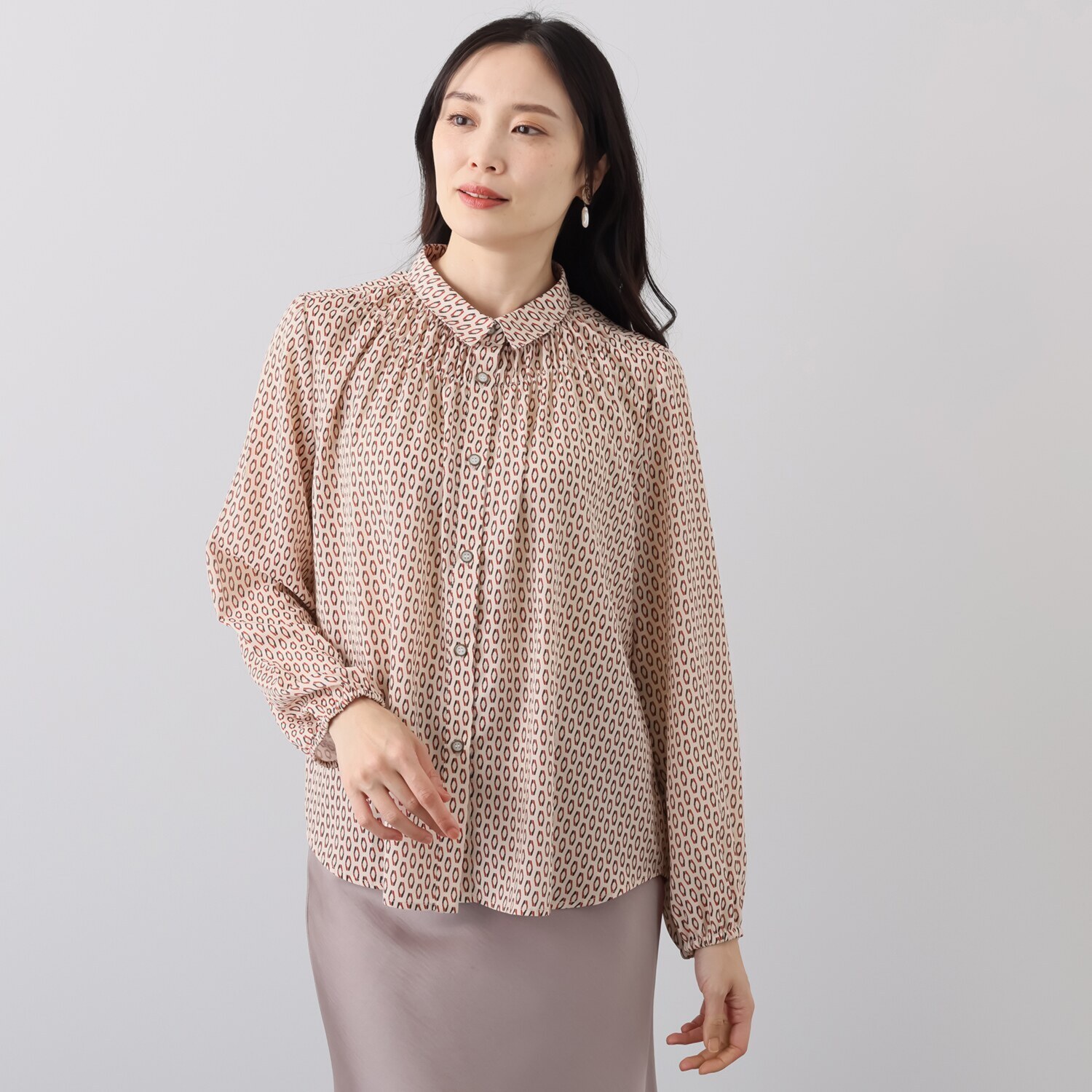 ダジュール シャーリングデザイン ブラウス