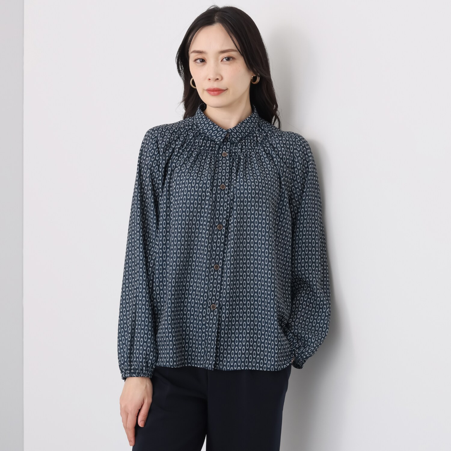 ダジュール シャーリングデザイン ブラウス