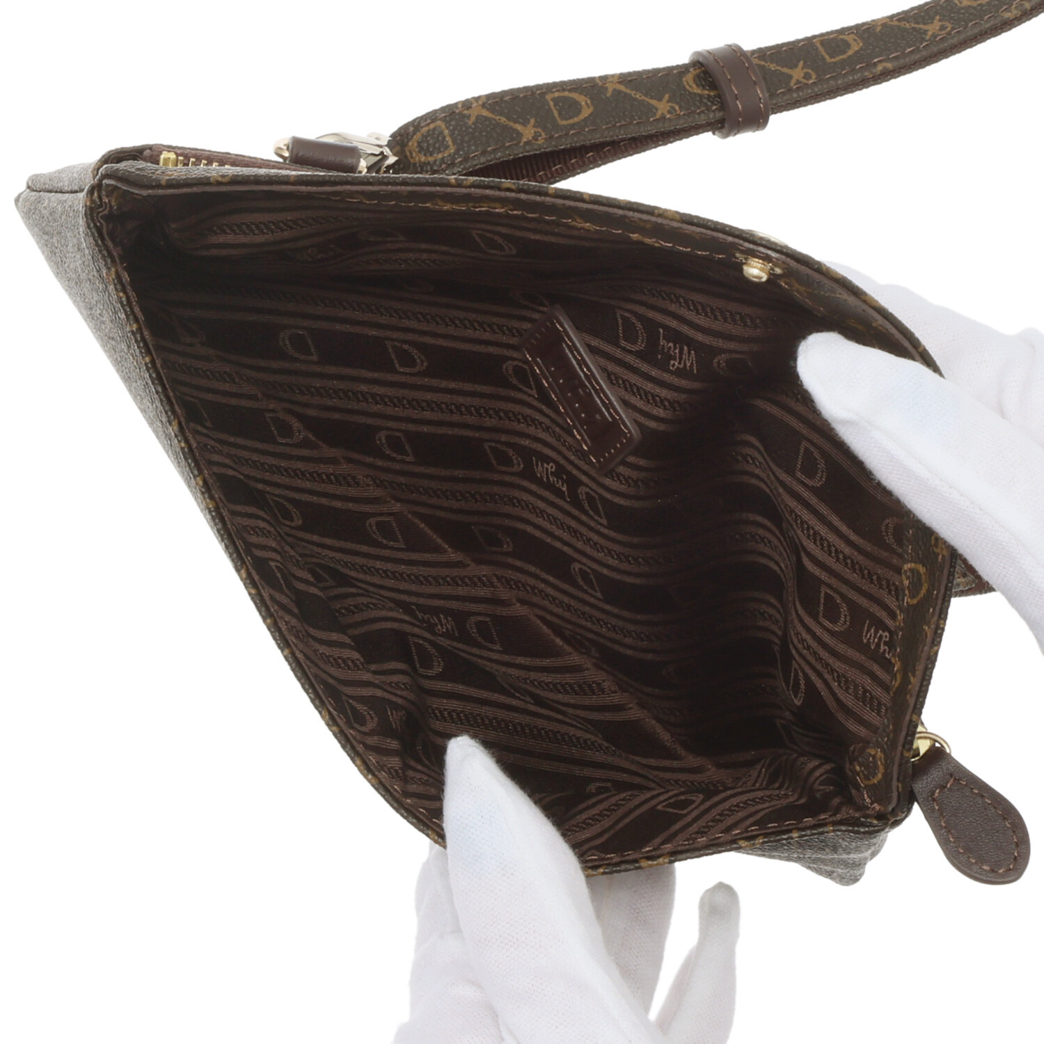 ホワイ “エンベロープ” ミニショルダーバッグ