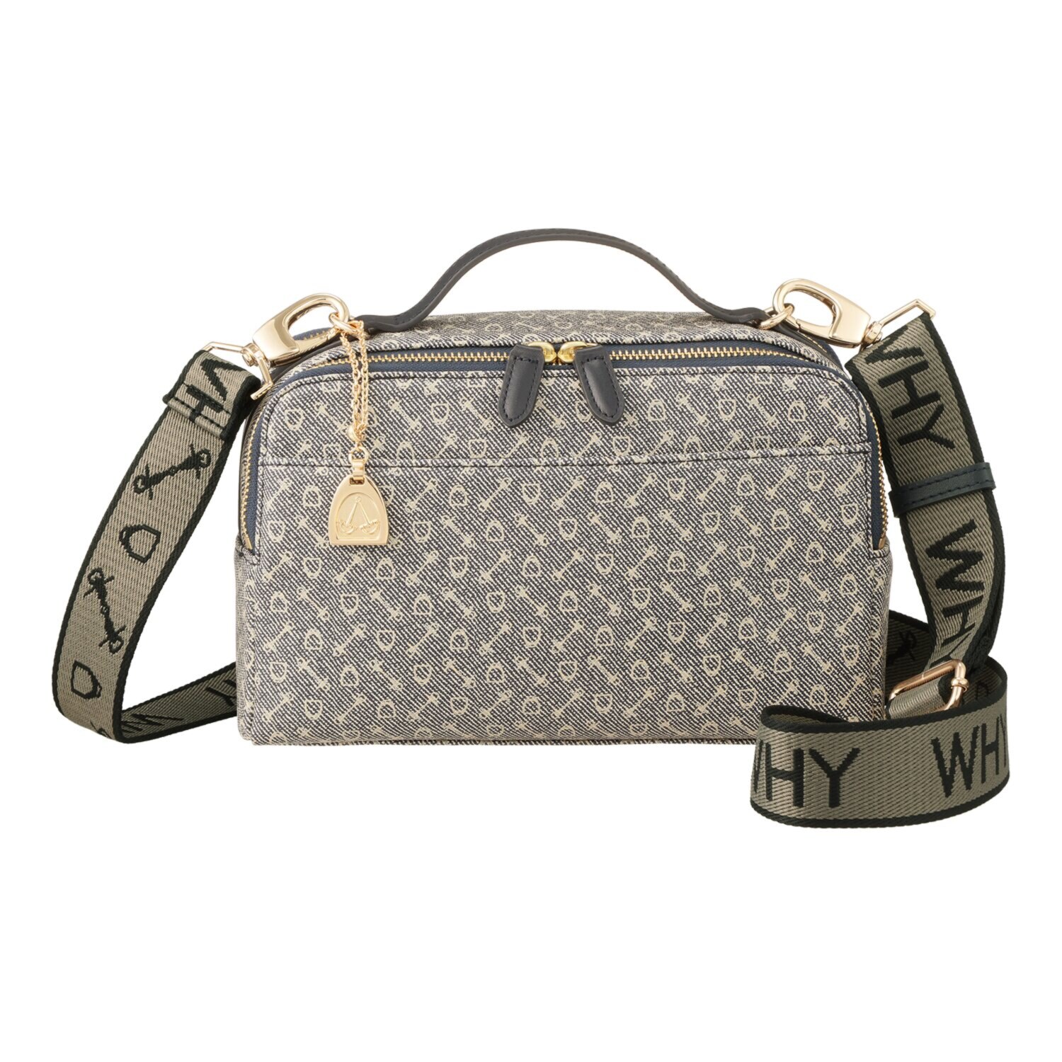 ホワイ “ハーネスプリント” ２ウェイボックスバッグ