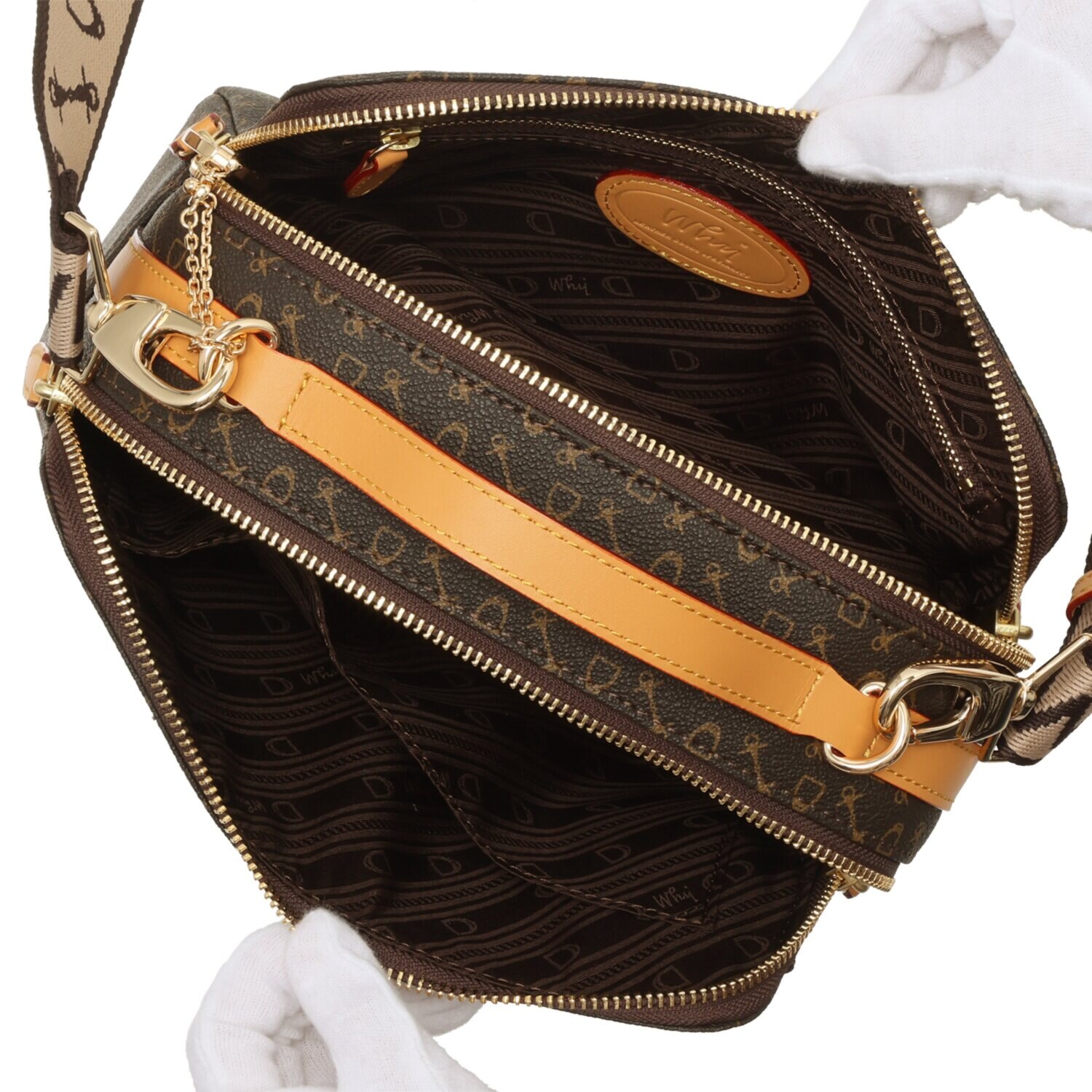 ホワイ “ハーネスプリント” ２ウェイボックスバッグ