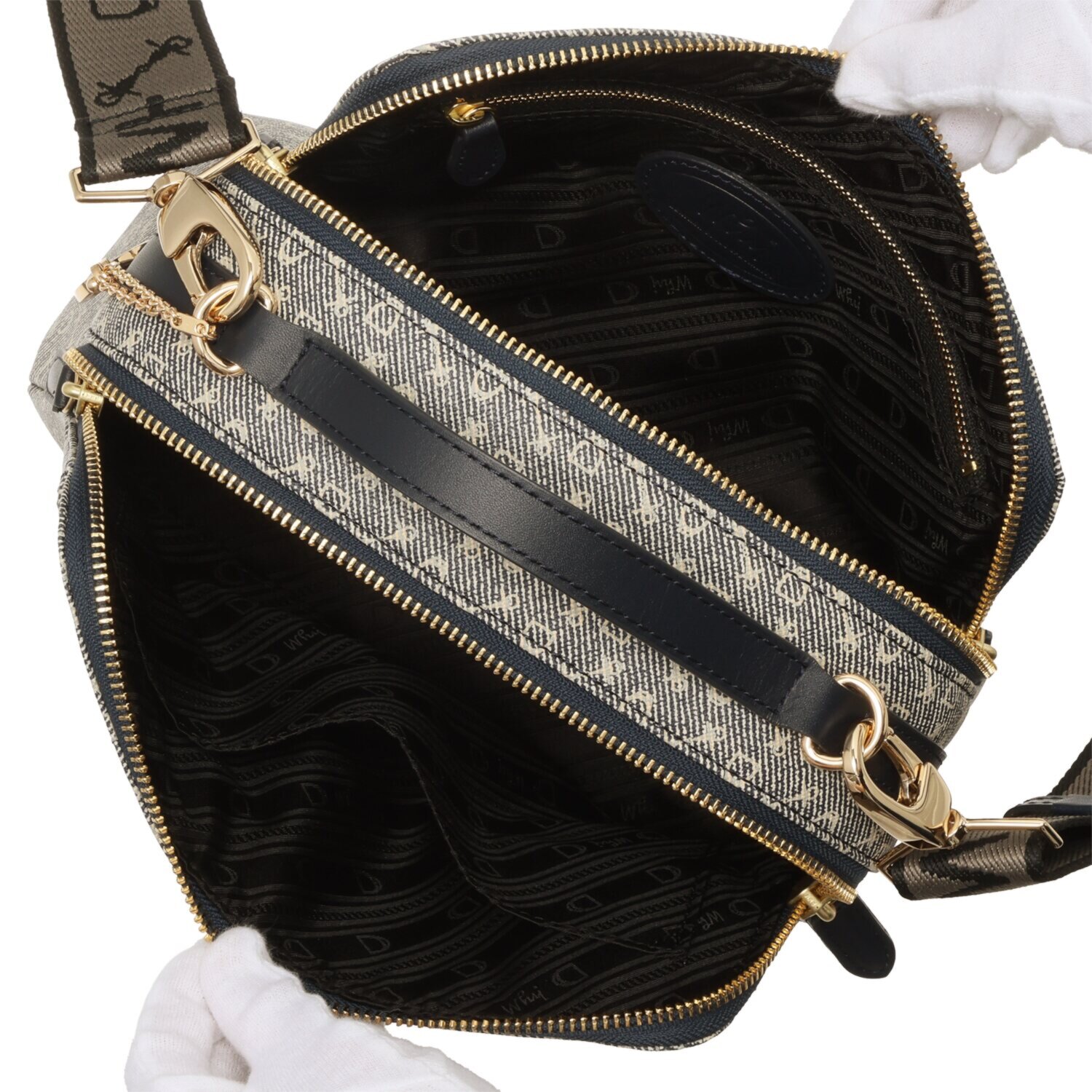 ホワイ “ハーネスプリント” ２ウェイボックスバッグ