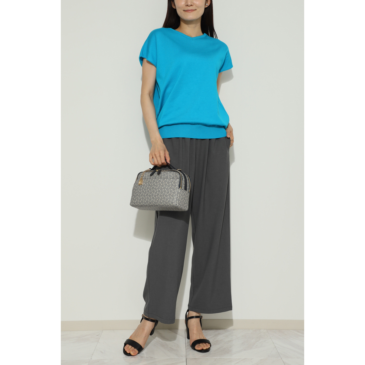 ホワイ “ハーネスプリント” ２ウェイボックスバッグ