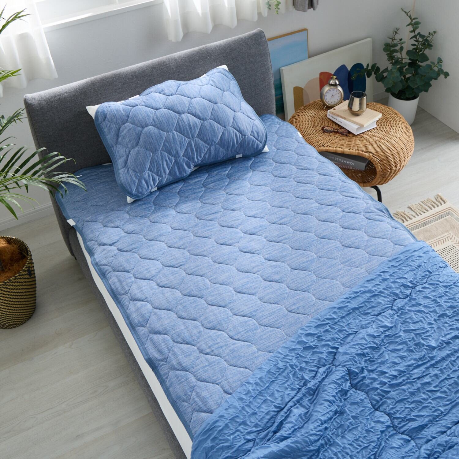 モリリン ＳＯ−ＭＡ リバーシブル敷きパッド ＜ダブル＞