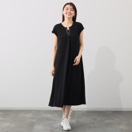 元町ゼラール うれしい機能満載！ さらさらジャージー ドレープワンピース