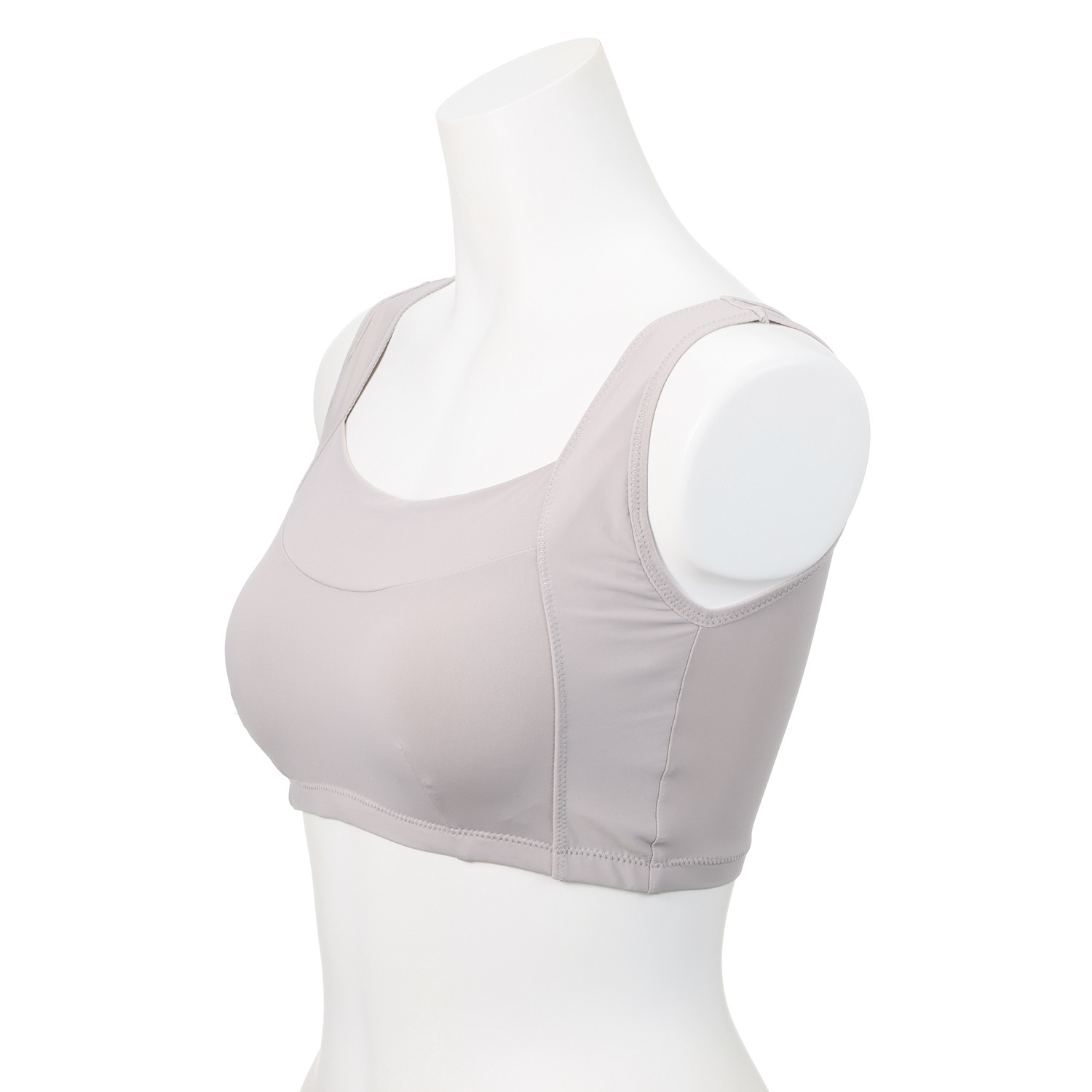 お気軽エステ ナイロンベア天竺 着圧ブラジャー 同色２枚セット