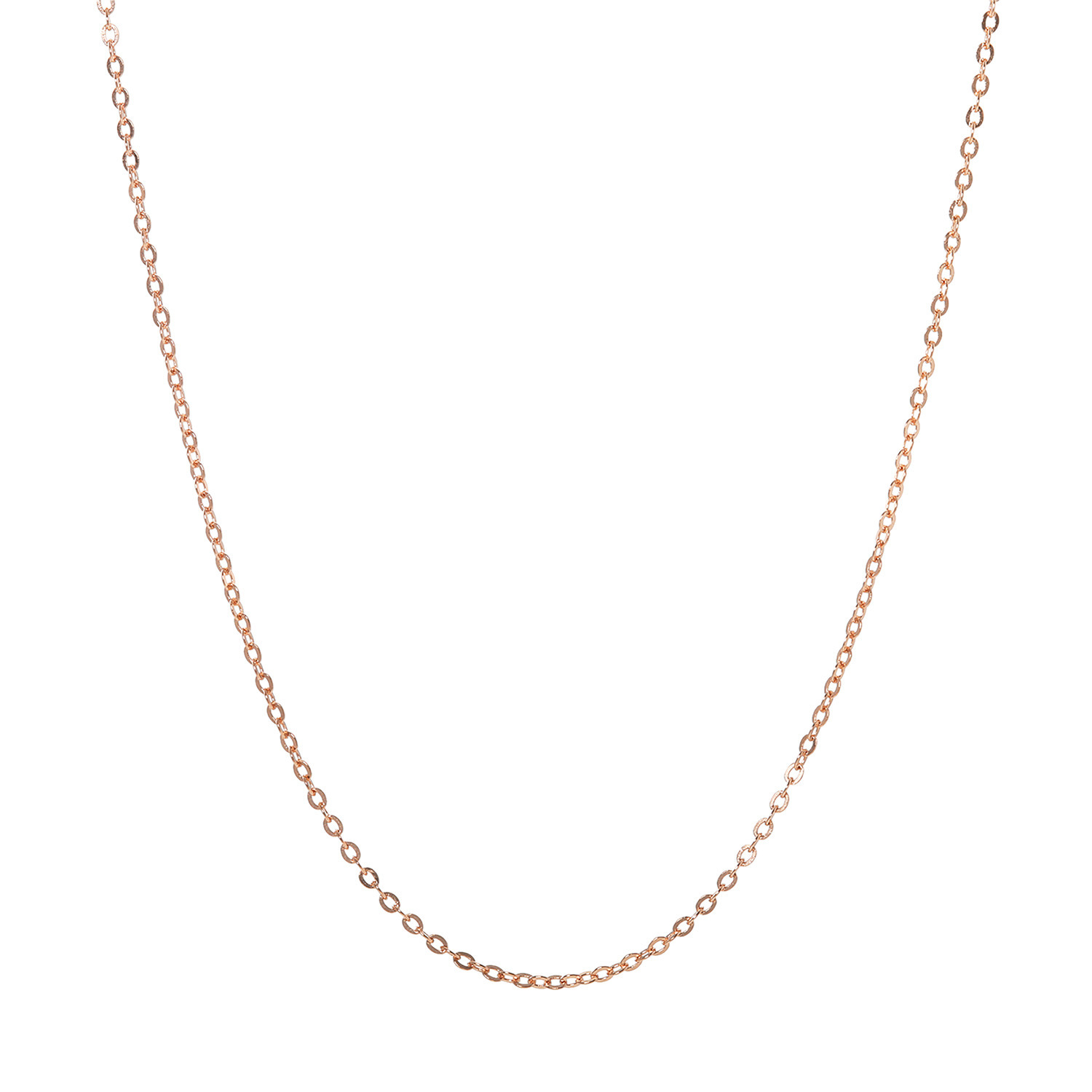 ルチェルーナ シルバー ケーブルチェーン ロングネックレス