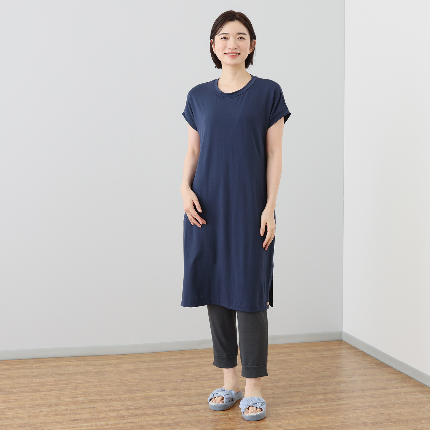 ホーム　バイ テンピュール ６種の鉱物を配合した なめらか素材 ワンピース