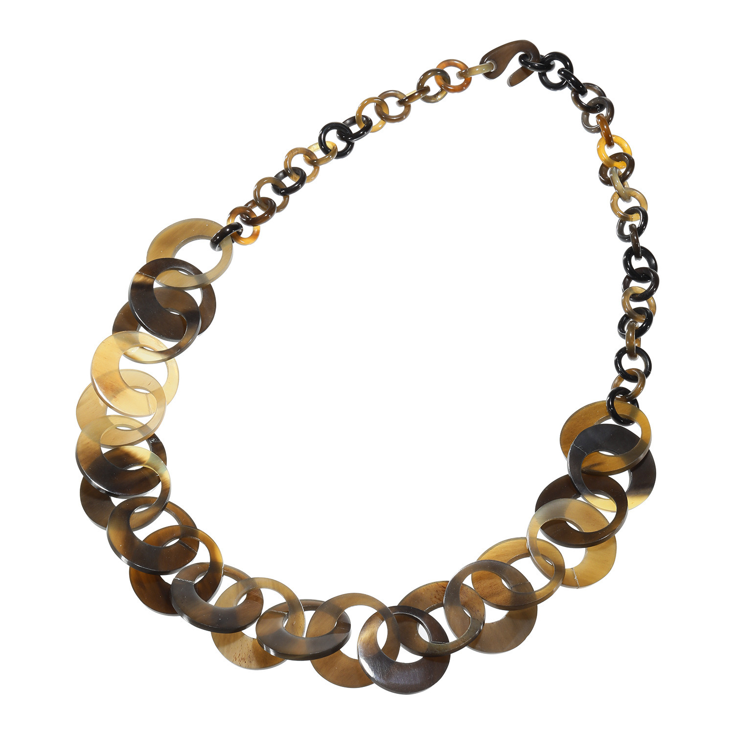 ミル・レーヴ 水牛 ラウンドチェーンデザイン ネックレス