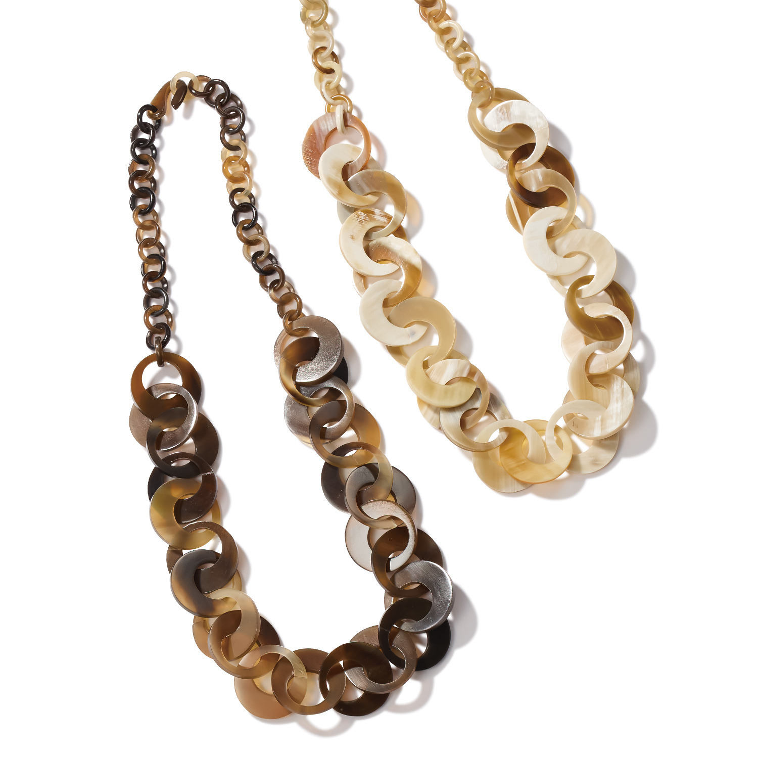 ミル・レーヴ 水牛 ラウンドチェーンデザイン ネックレス