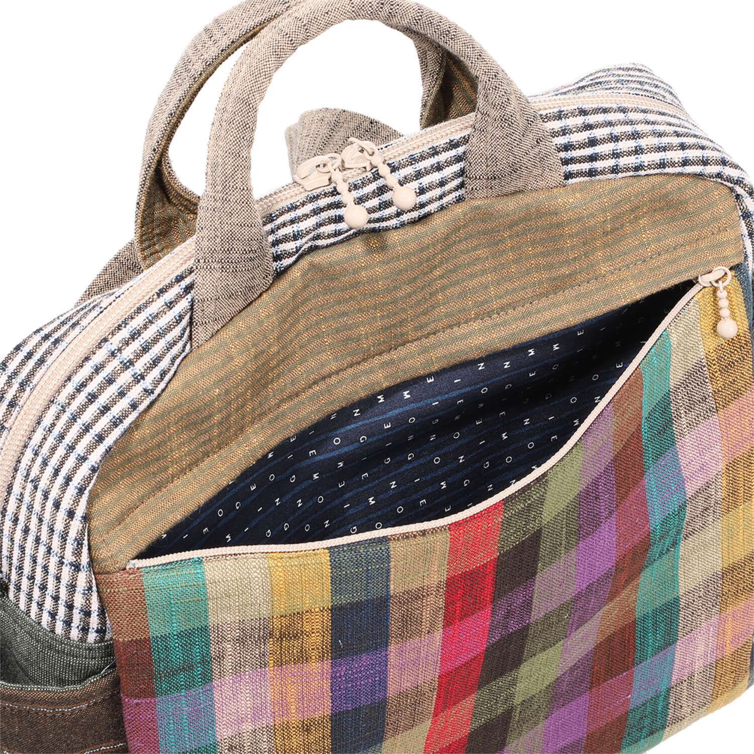 オカモト商店 ギエモン 久留米かすり トートリュック