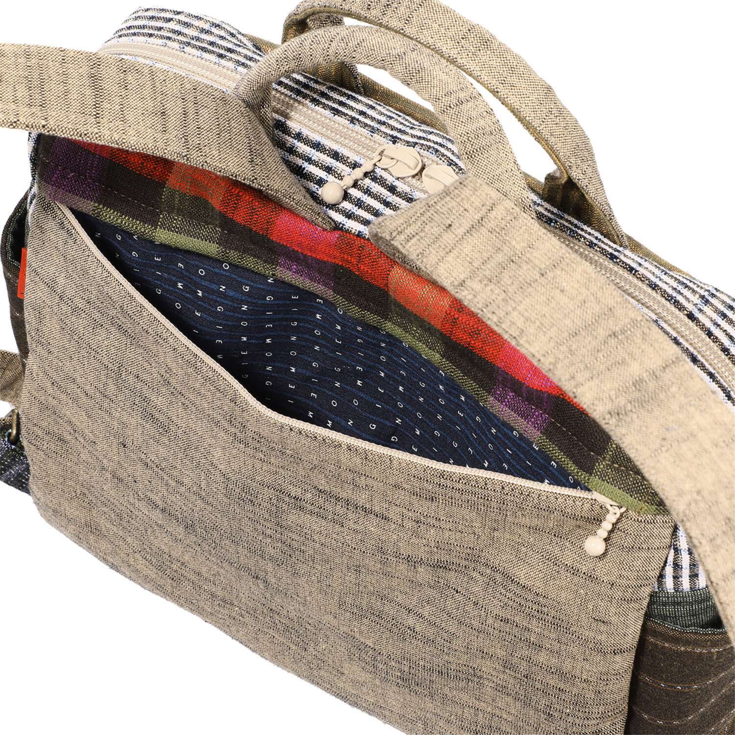 オカモト商店 ギエモン 久留米かすり トートリュック