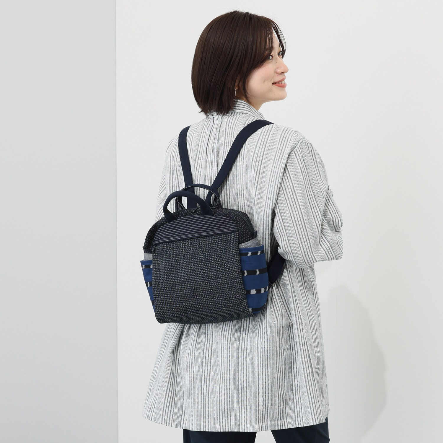 オカモト商店 ギエモン 久留米かすり トートリュック