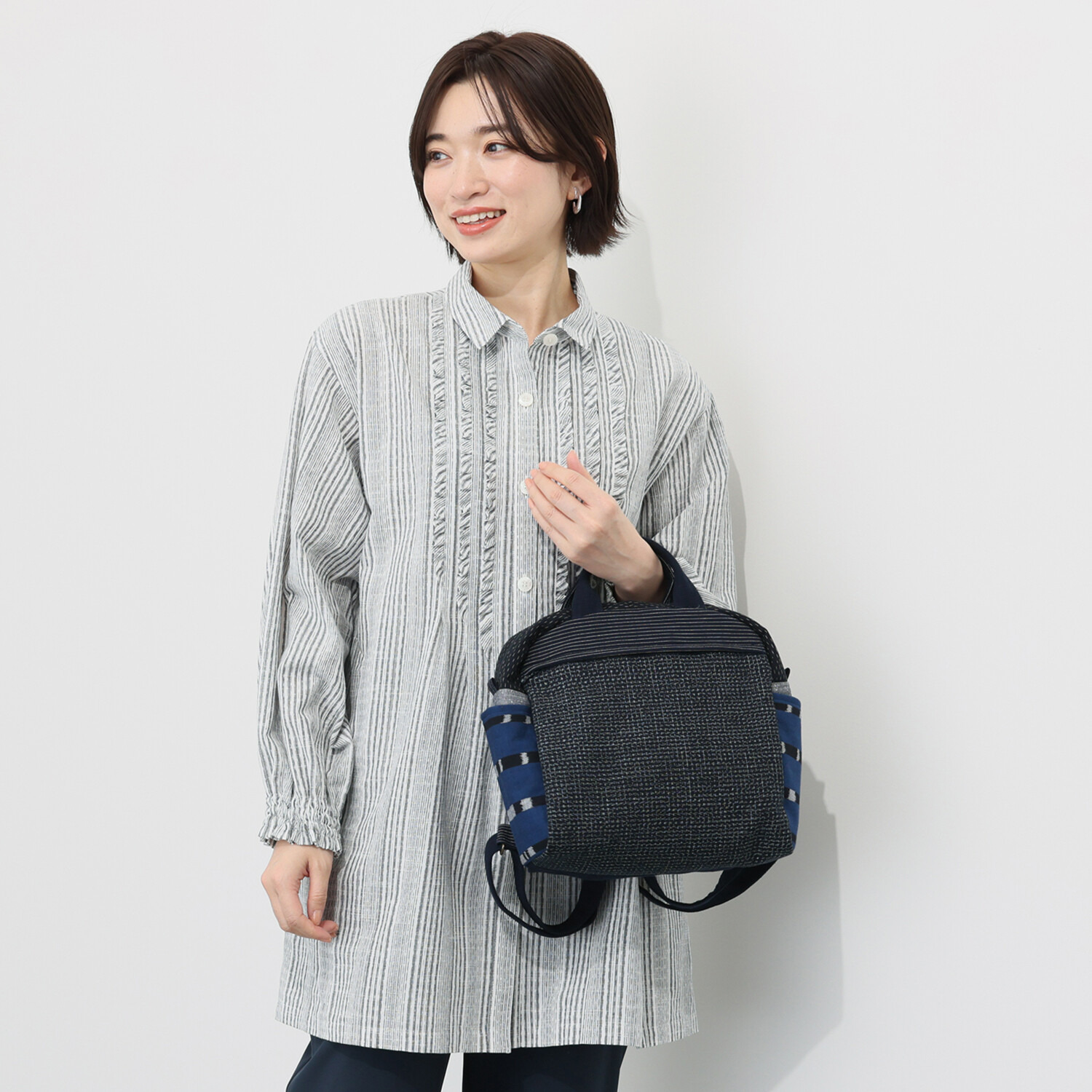 オカモト商店 ギエモン 久留米かすり トートリュック