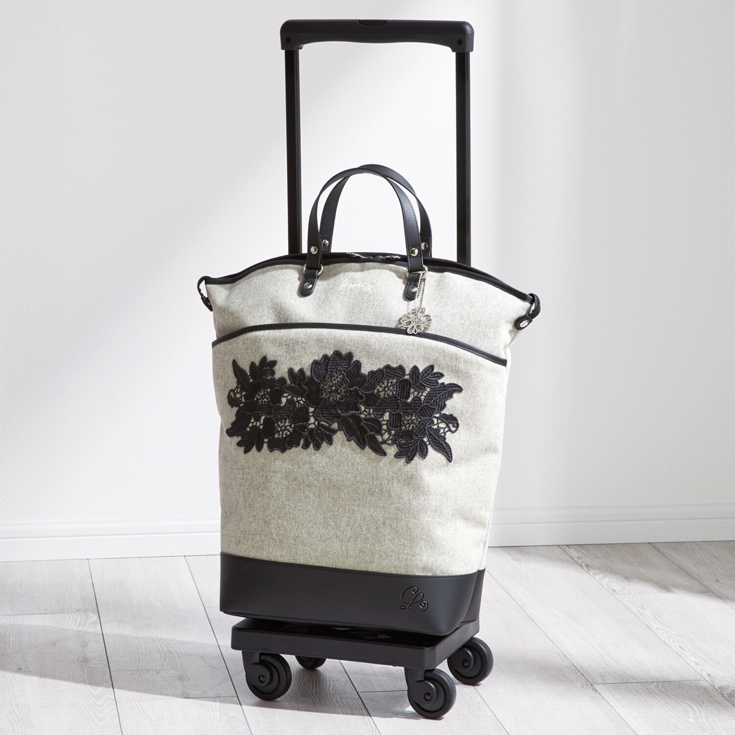 スワニー トートキャリー 近沢レース店 フローレンス ４輪ストッパー付き Ｔ２キャスターモデル ＜Ｌサイズ＞