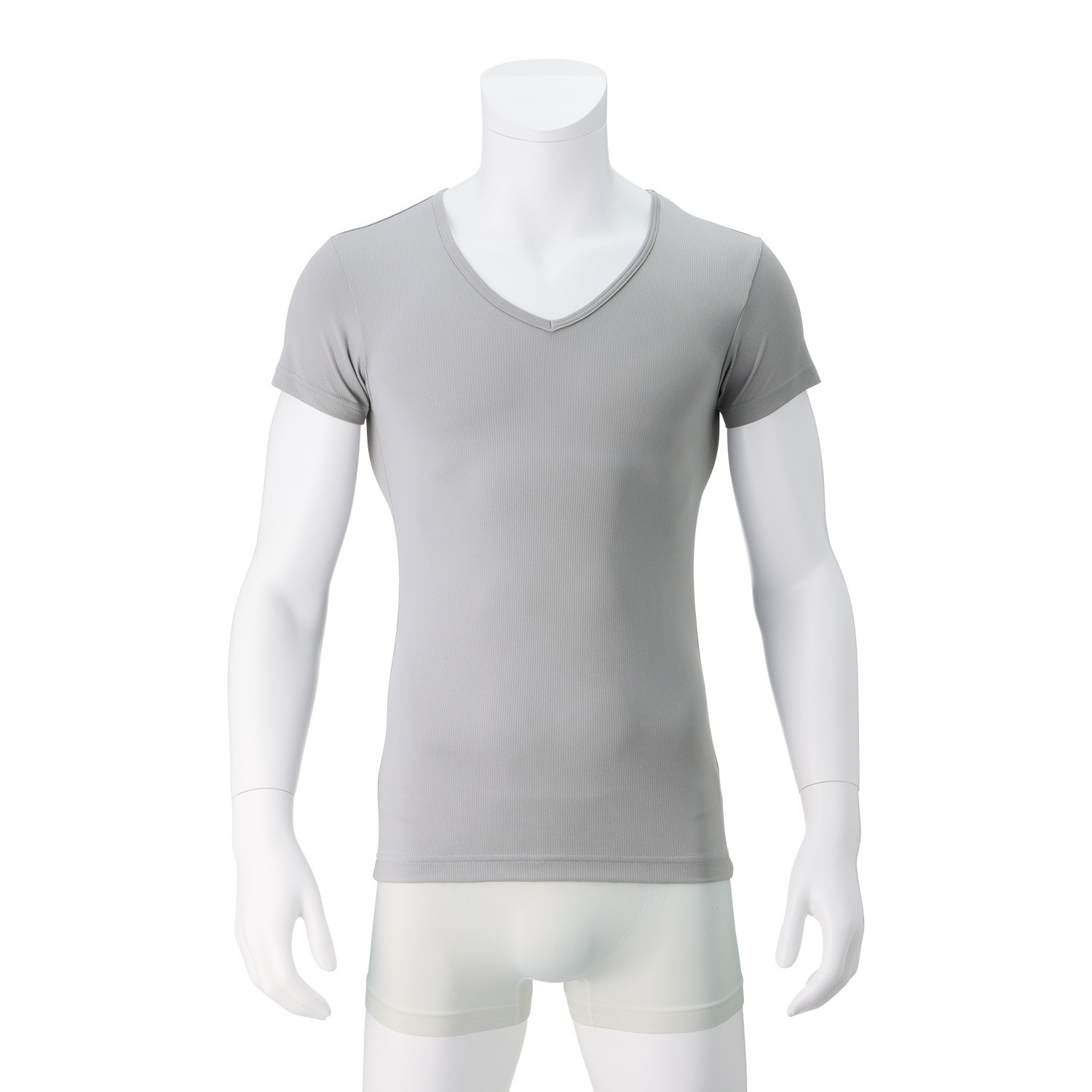 オトコの涼活 メッシュ Ｖネック半袖シャツ 同色２枚セット ＜メンズ＞