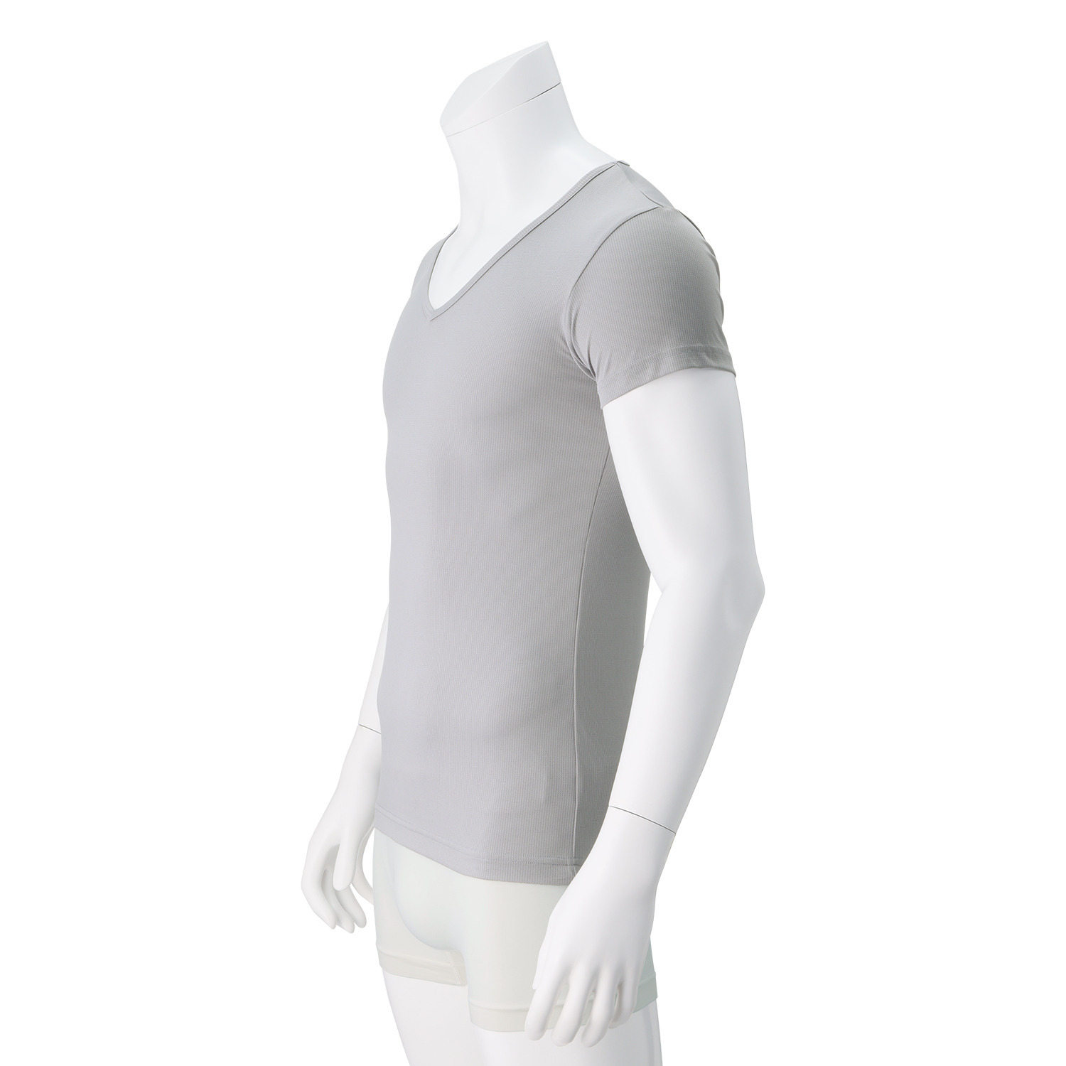 オトコの涼活 メッシュ Ｖネック半袖シャツ 同色２枚セット ＜メンズ＞